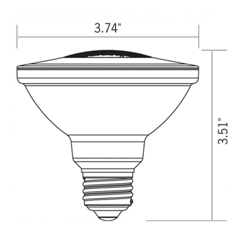PAR 30 LED Replacement Lamp dimensions