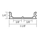 Aluminum Mounting Channel - Double Wide