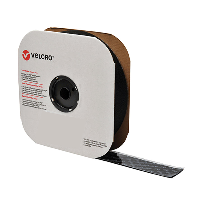 VELCRO® Brand Hook and Loop Tape 1-1/2", Black (Pressure Sensitive)