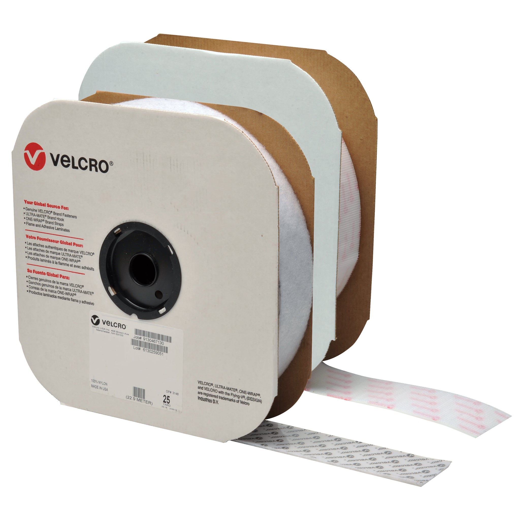 VELCRO® Brand - 2 Black Hook: Pressure Sensitive Adhesive - Rubber