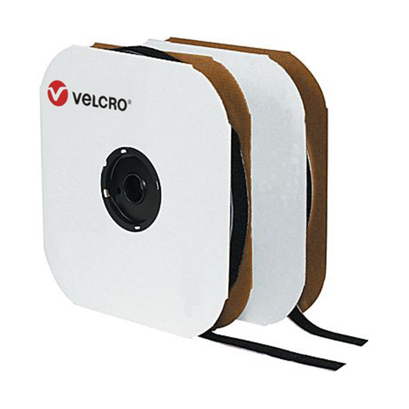 VELCRO® Brand Hook and Loop Tape-1/2in, Black (Pressure Sensitive)