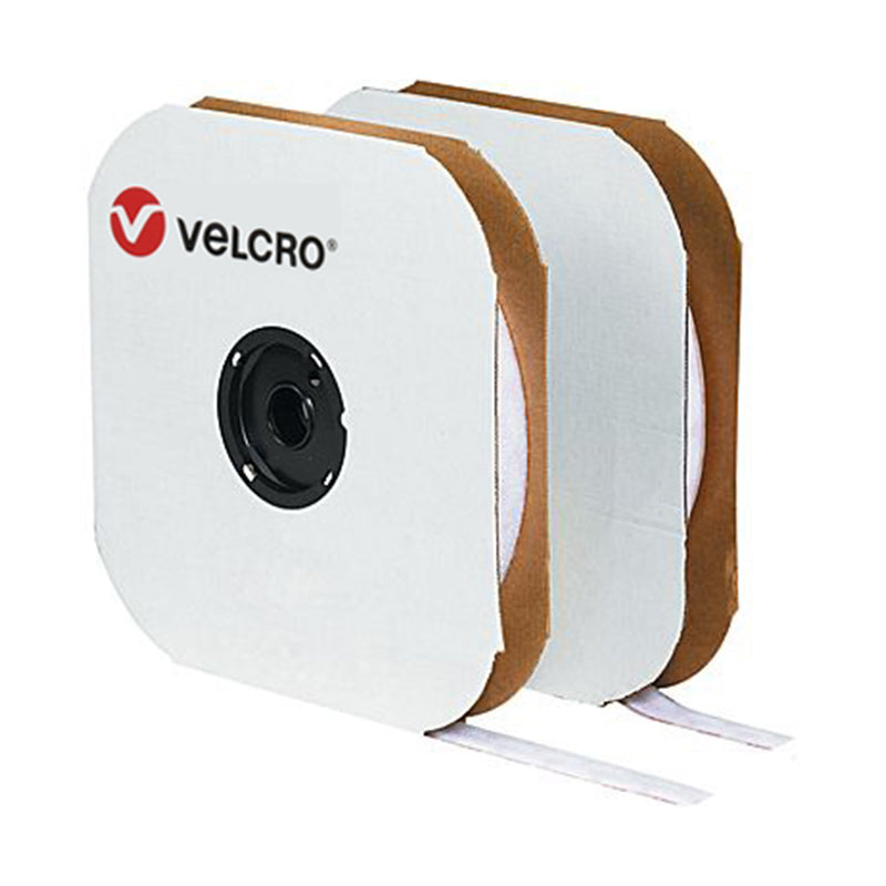 VELCRO® Brand Hook and Loop Tape - 3/4in, White (Pressure Sensitive)