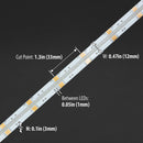 RGBW Dotless COB LED Strip Lights (Color Changing)