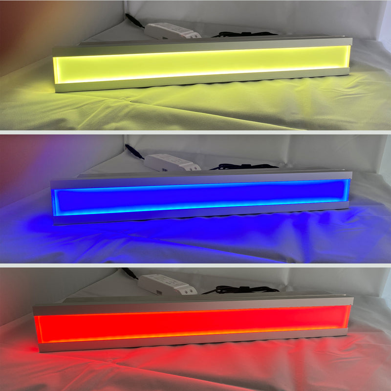 Litingcap Color Code RGB End Cap Lighting | Custom Low Profile Extrusion | Programmable