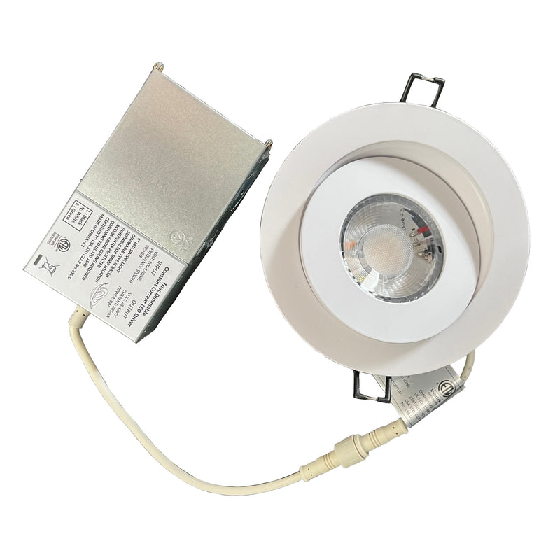 4 inch, 9W LED Swivel Gimbal Light w/changeable 5 CCT Select