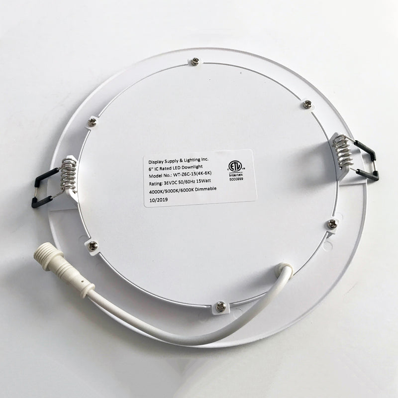 6" Slim Panel Recessed LED Light with 5 CCT select
