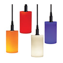 CLMLA110 Gravity-Fit Pendant Shade - Ribbed Cylinder, Case Glass