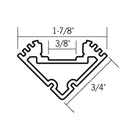 Aluminum Mounting Channel - Angled