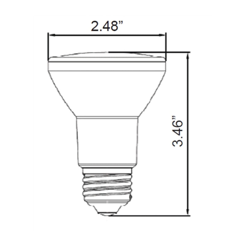 LED PAR20 Lamp, E26 Base