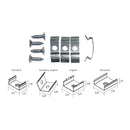 LED Tape Channel Mounting Clips