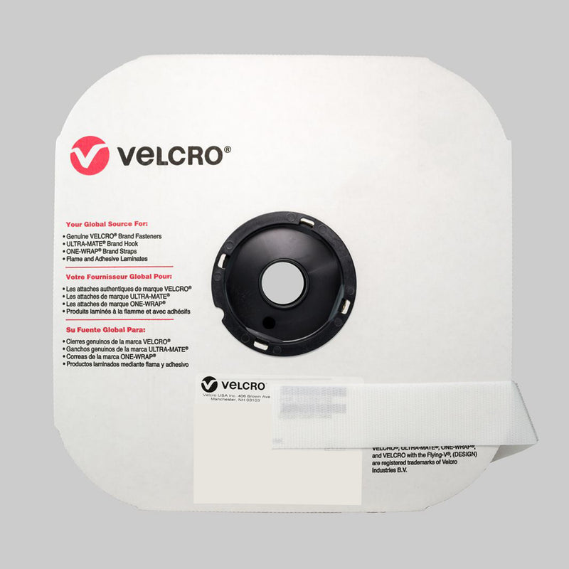 VELCRO® Brand Sew On Tape - White, 2 Standard Back